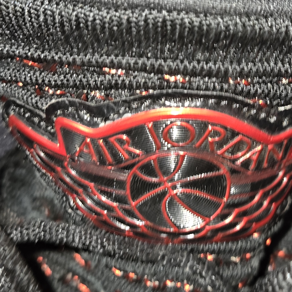Jordan Black and Red Logo Sneakers - Picture 3 of 8